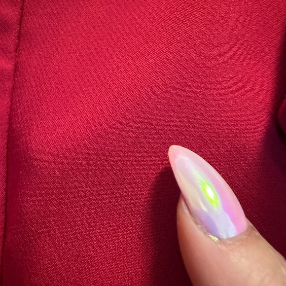 Red Off-Shoulder Ruffle Romper - Picture 3 of 3